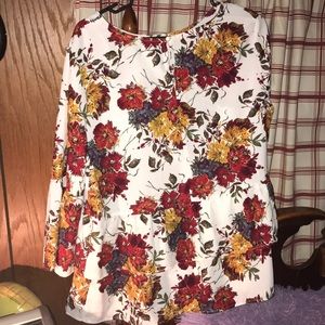Flower dress shirt